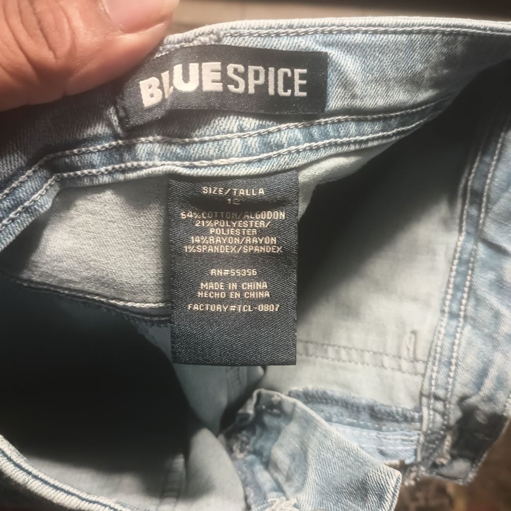 Blue Spice Light Wash Flare Jeans - Picture 2 of 3
